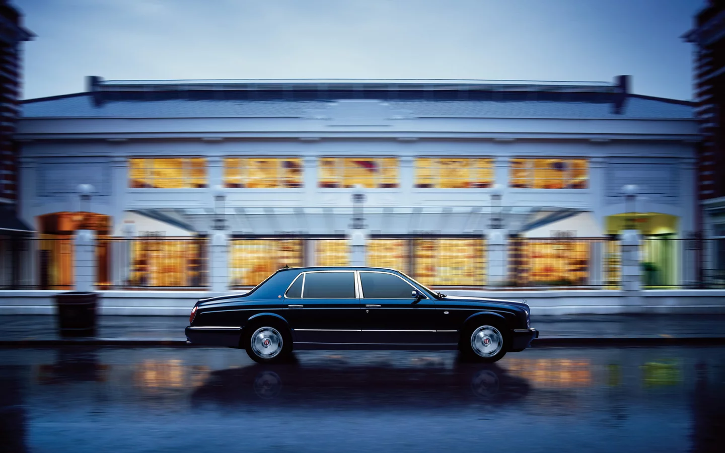 фон, arnage, bentley, движение