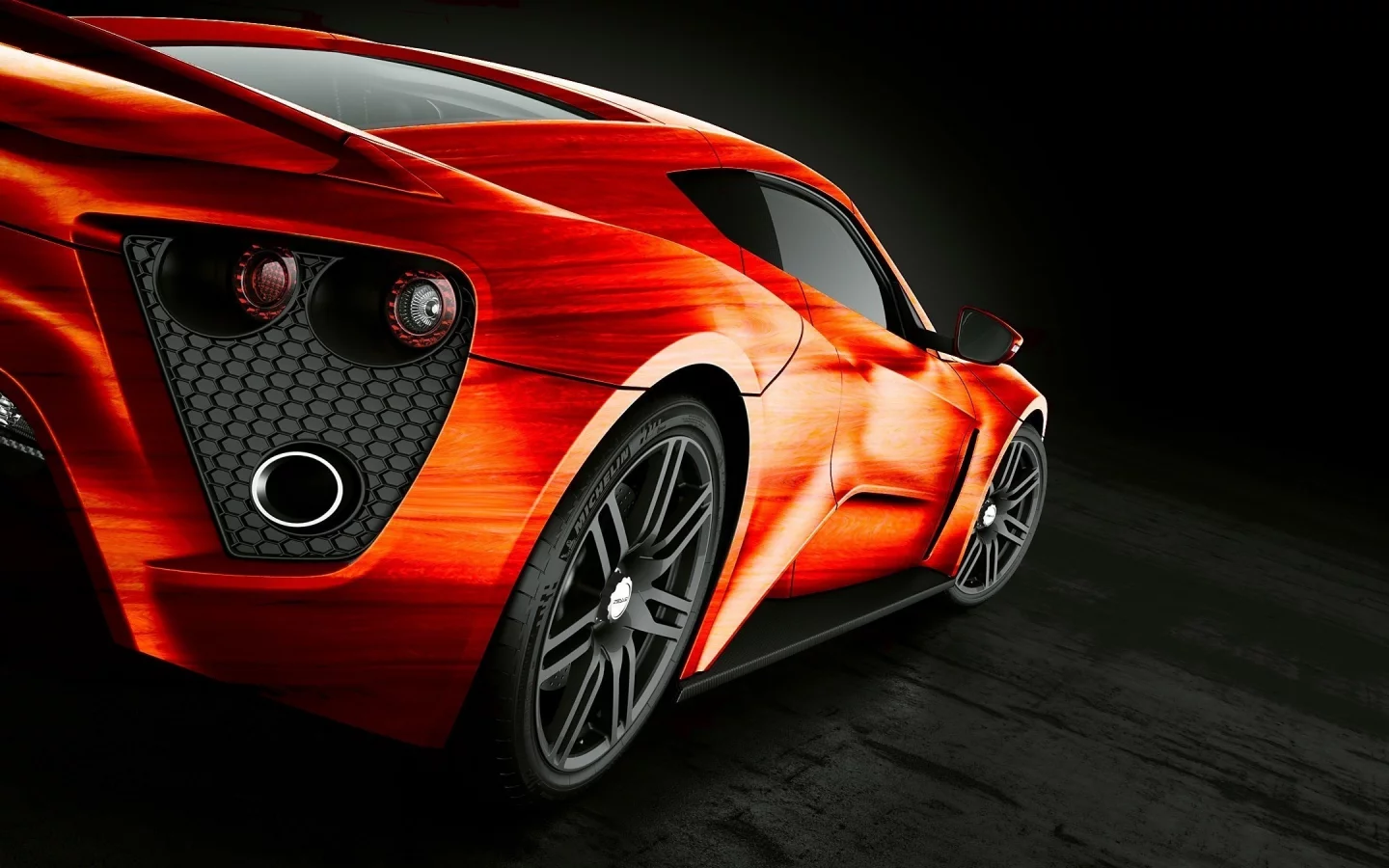 фары, оранжевая, st1, zenvo