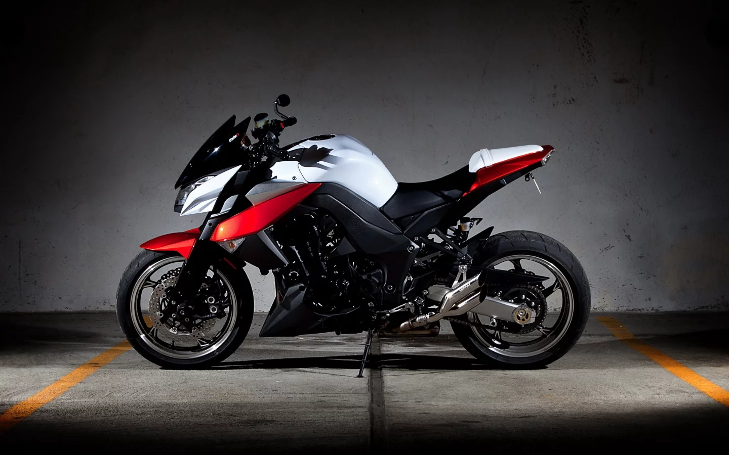 z1000, кавасаки, парковка, мото, kawasaki