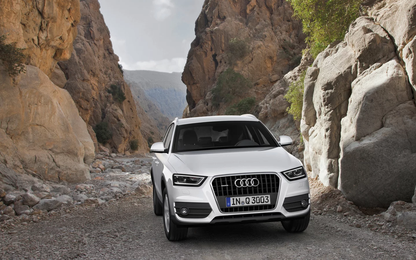 q3, audi, silver