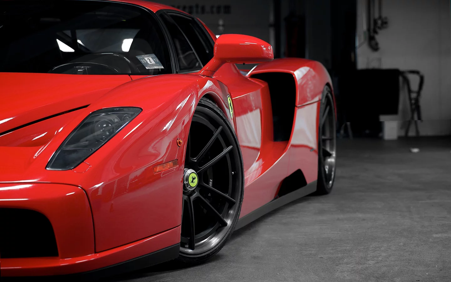 ferrari, enzo, red