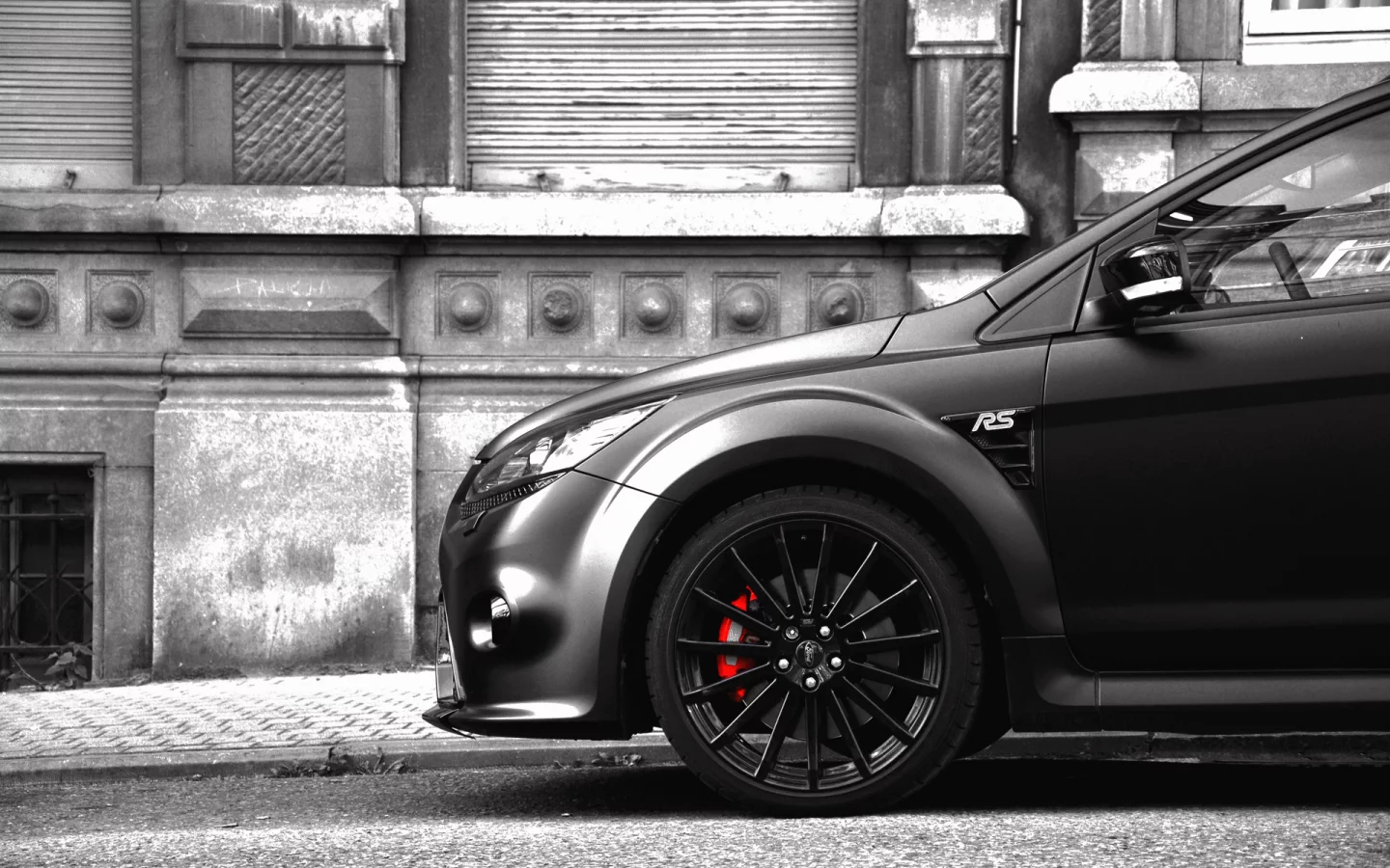 rs500, серость, ford, focus, морда