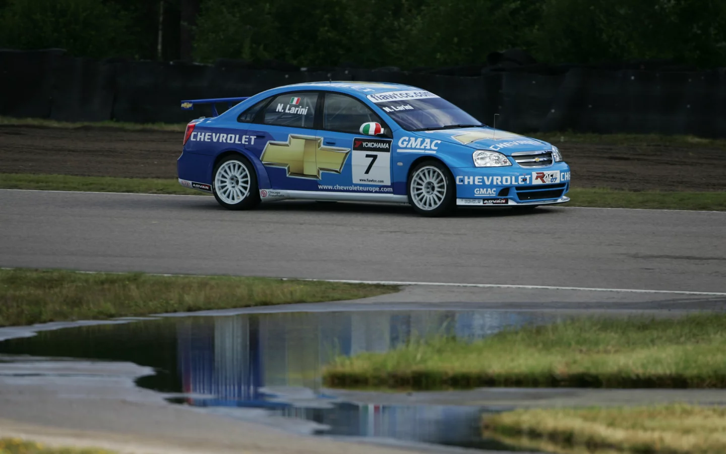 lacetti, chevrolet, лужа, wtcc