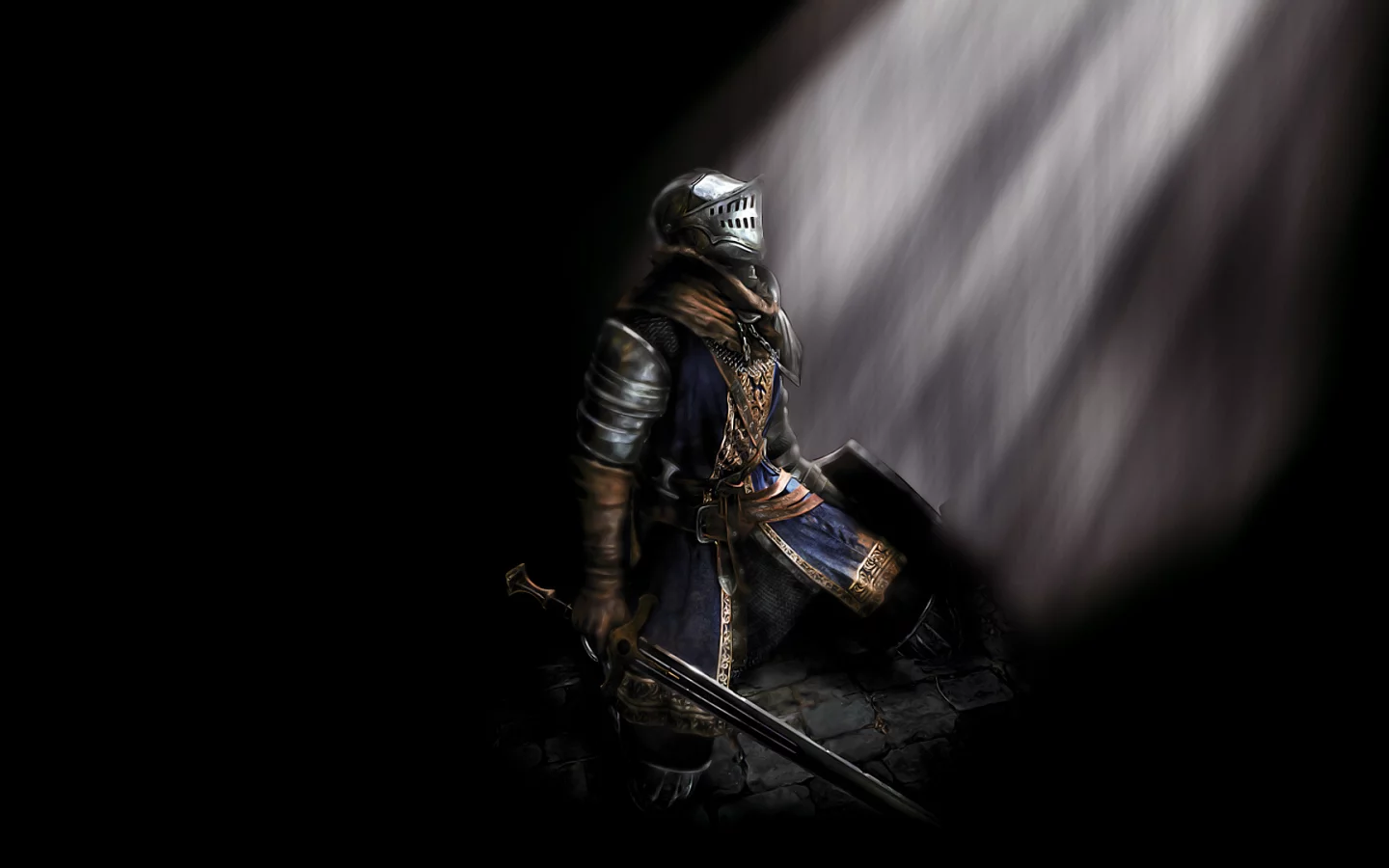 доспехи, игра, dark souls, рыцарь