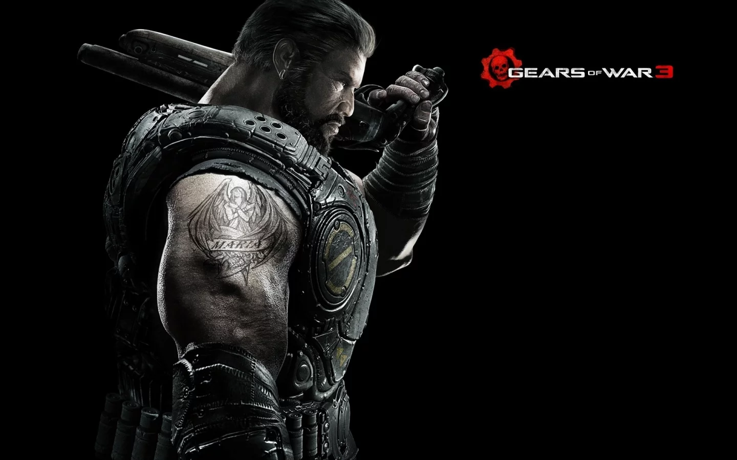 броня, gears of war 3, война, ot zeus, обрез, maria