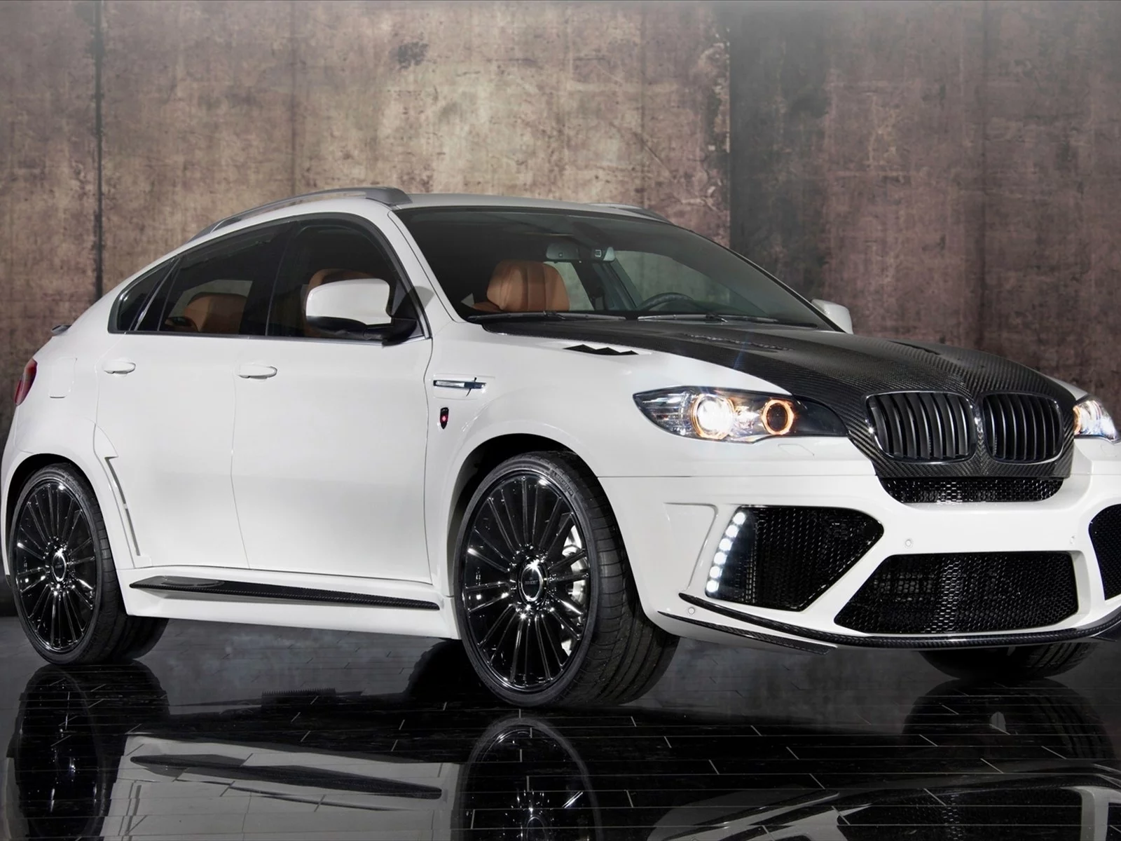 x6, отражение, карбоновый капот, bmw, mansory
