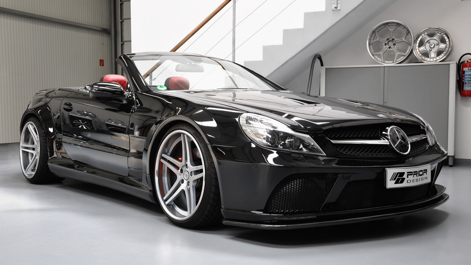 tuning, 1920x1200, mercedes-benz sl r230 black edition, car, prior design, машина