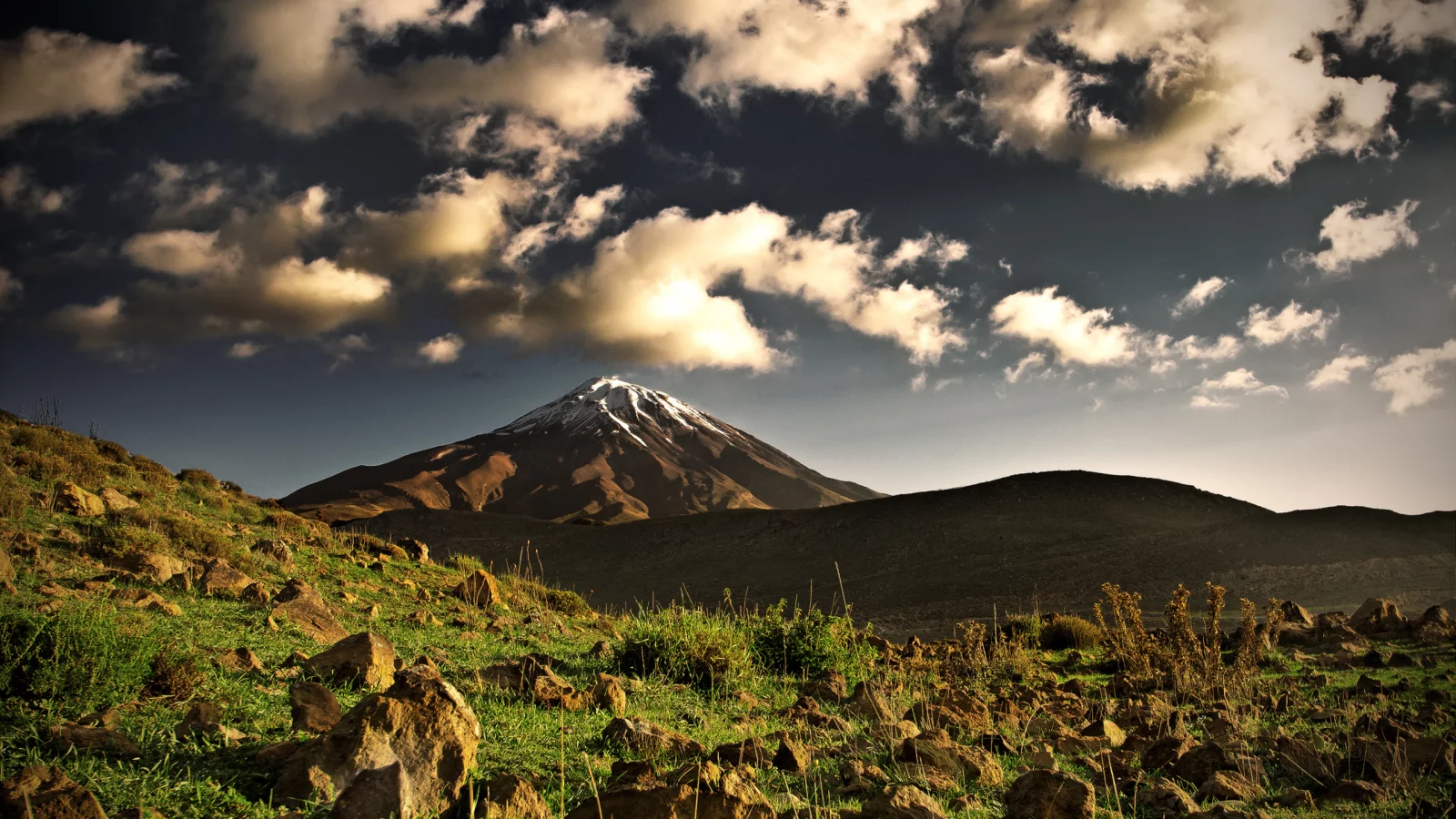 облака, камни, горы, iran