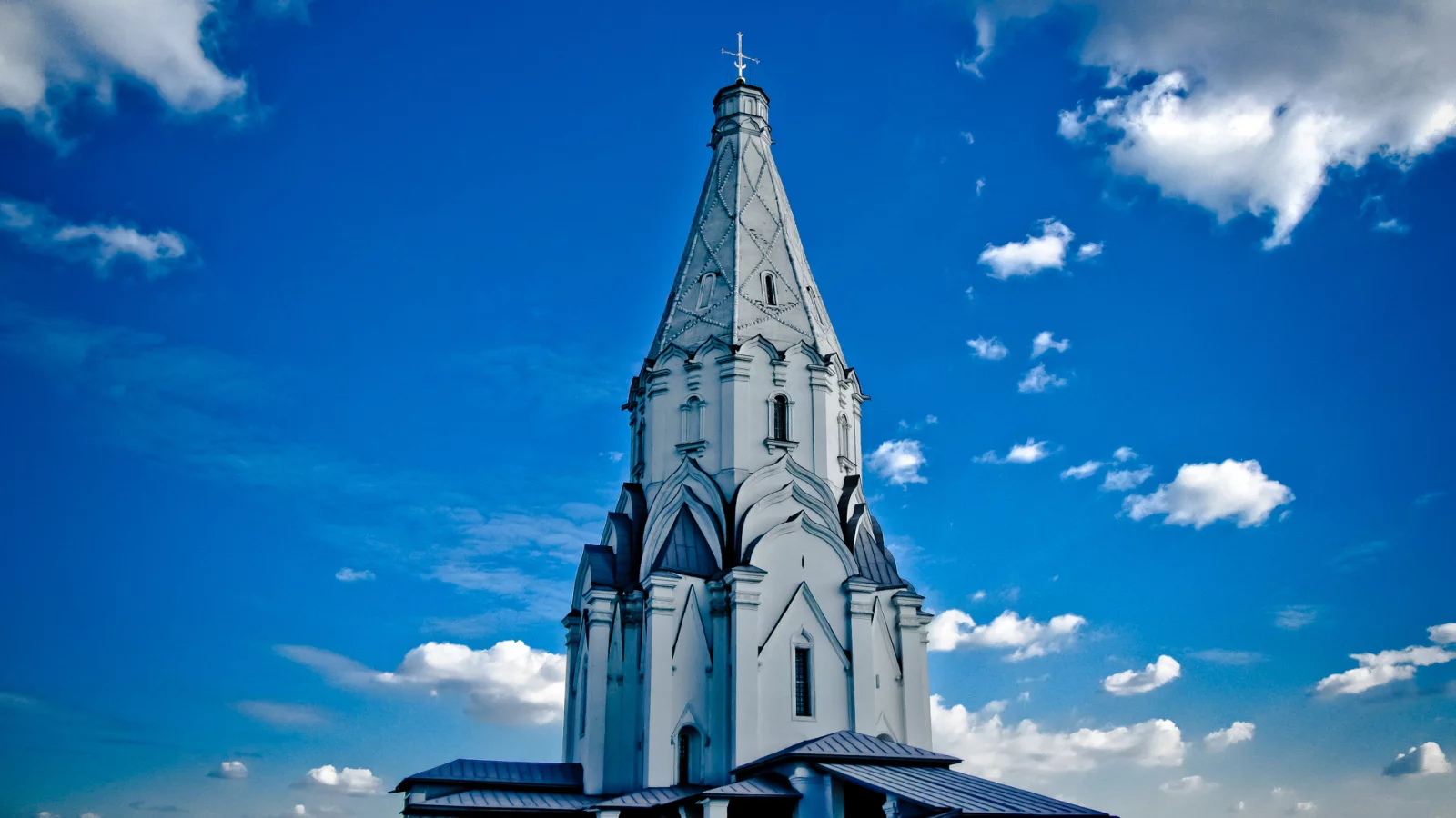 коломна, небо, облака, сад, парк, церковь