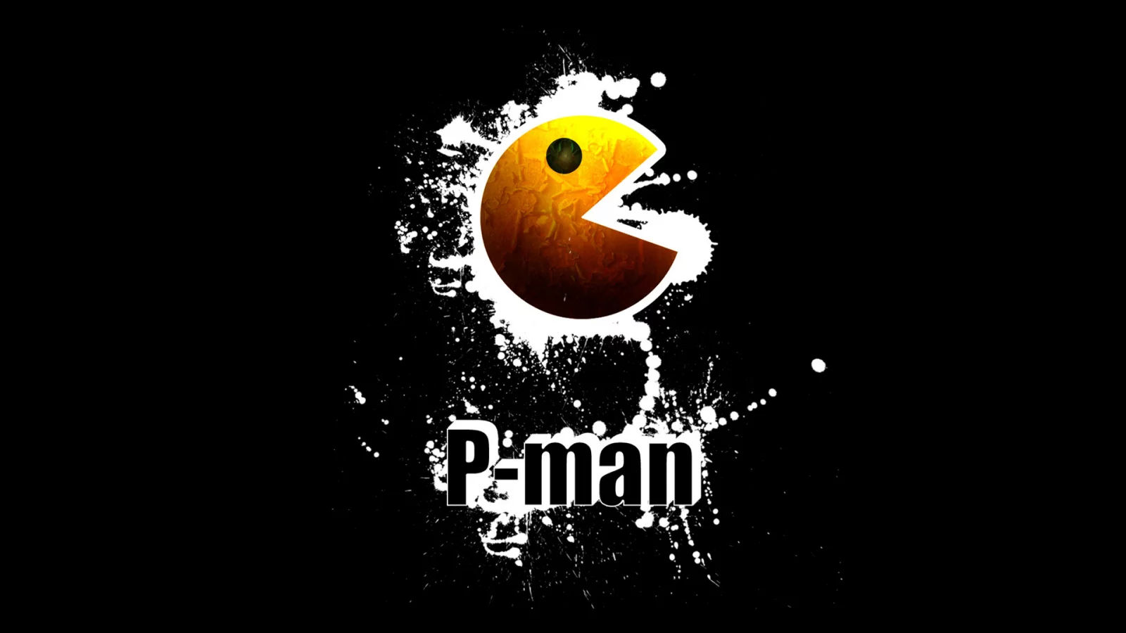p-man, pacman, брызги