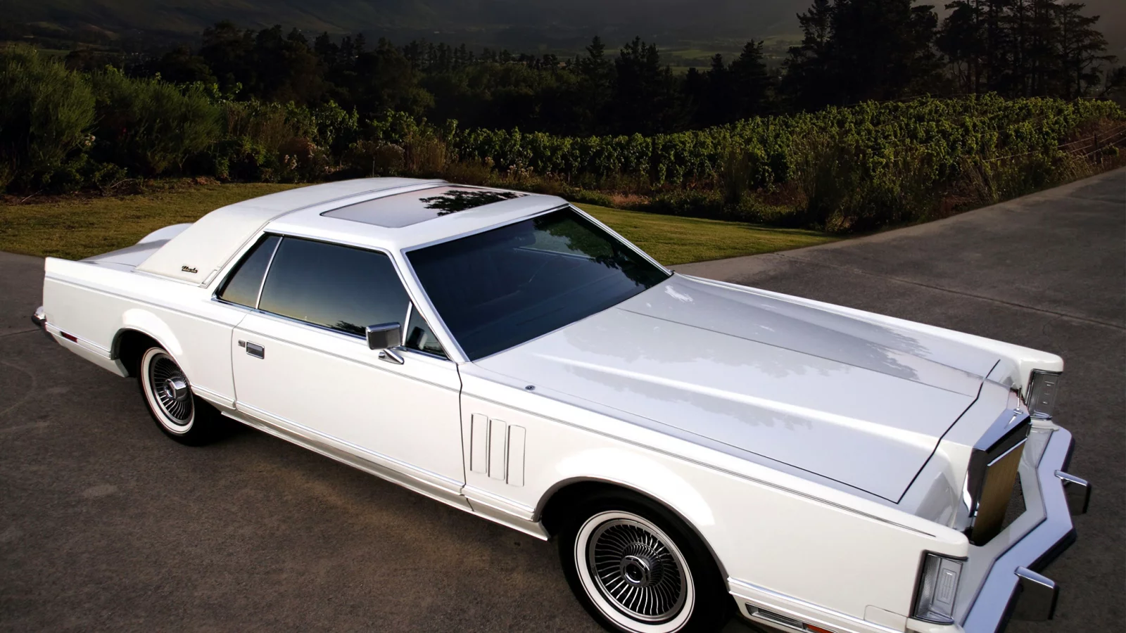 continental, огромный капот, lincoln, mark 5, континентал, белый, шикарная машина, линкольн, марк, горы