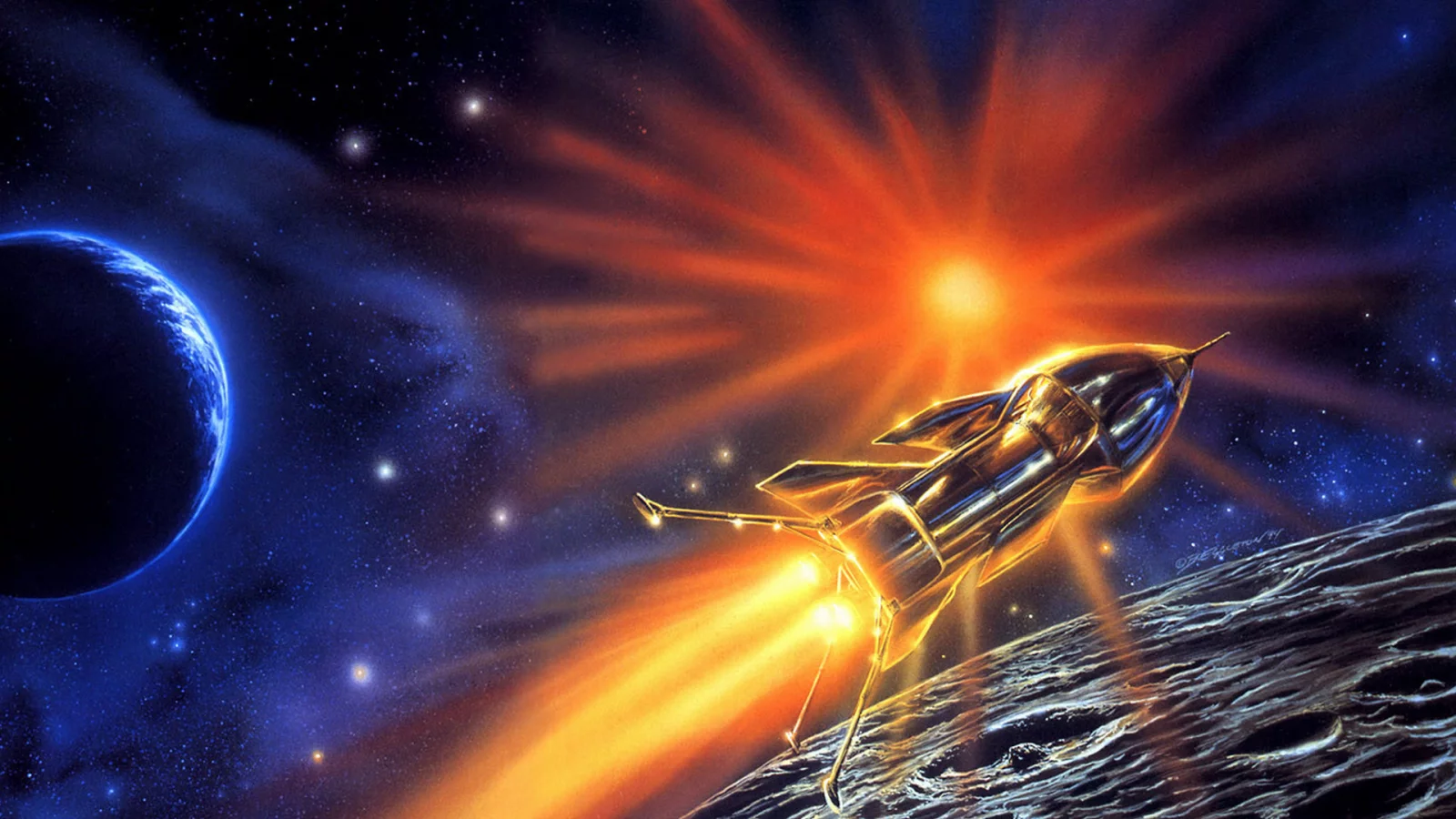 картина, bob eggleton, anti-ice, alien horizons