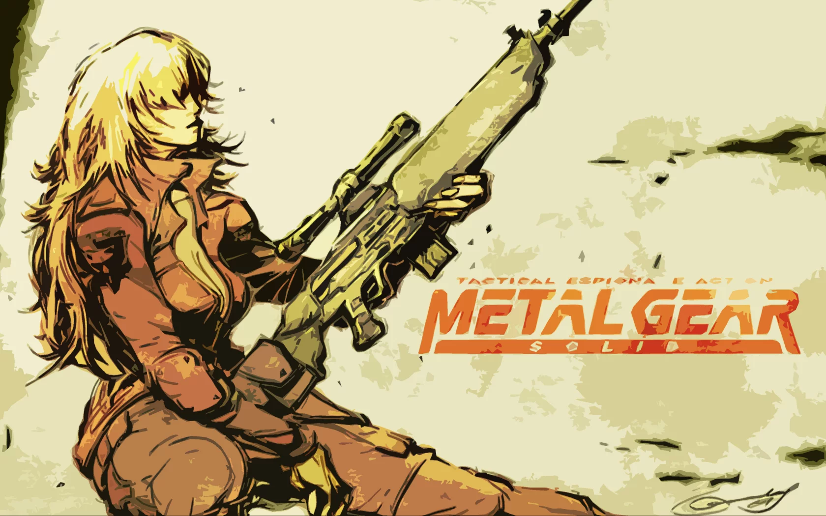 gear, винтовка, девушка, solid, metal