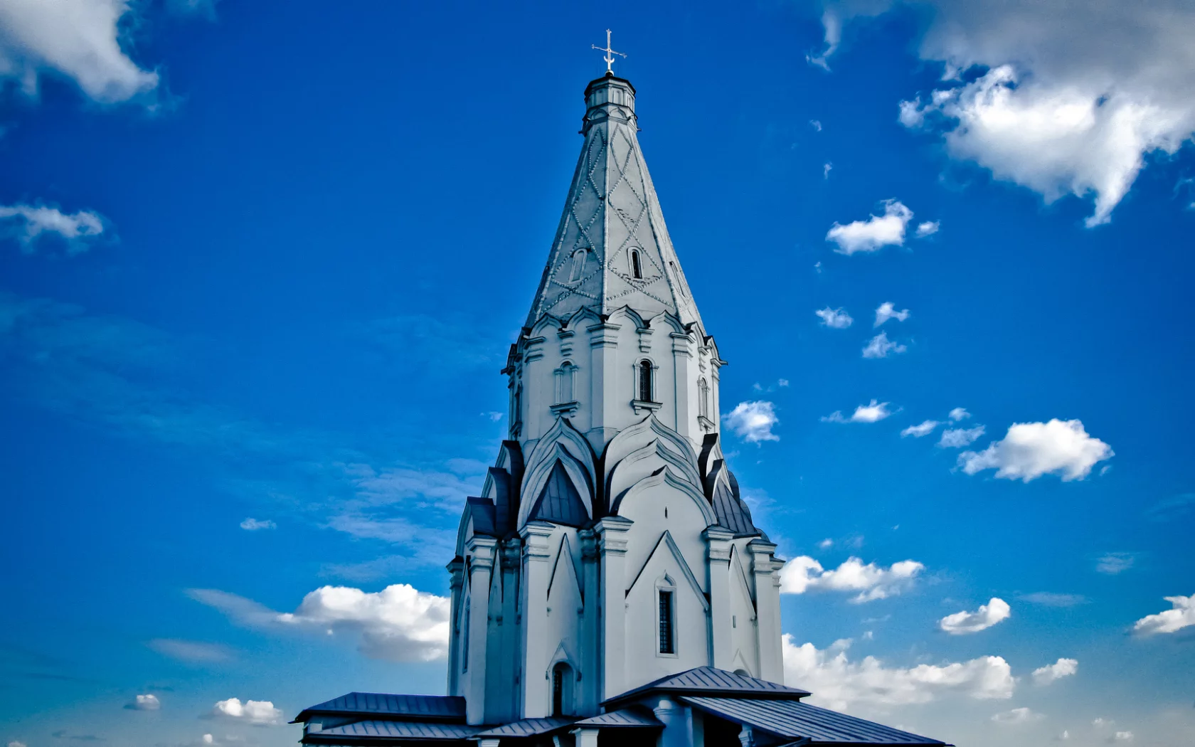 коломна, небо, облака, сад, парк, церковь