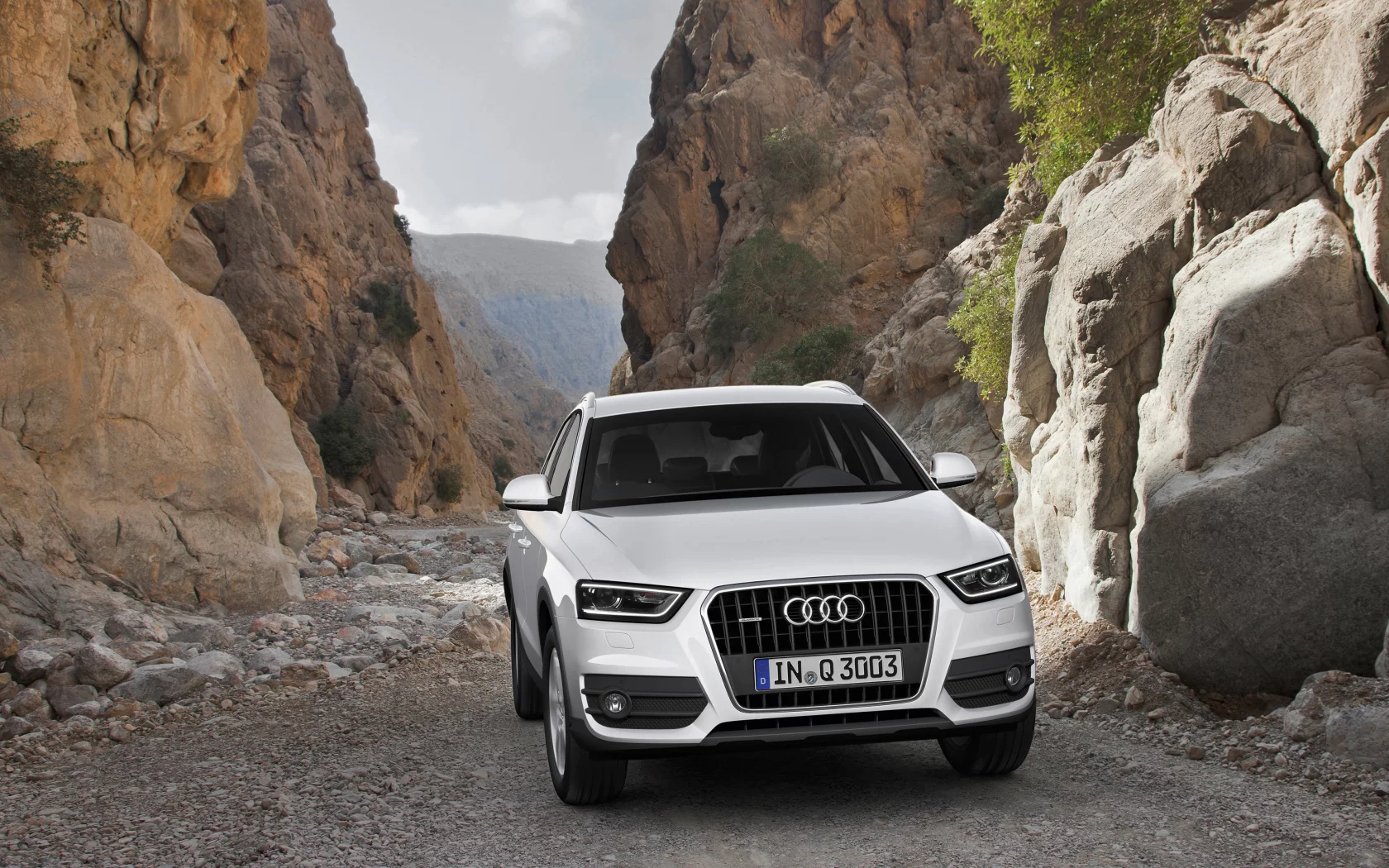 q3, audi, silver