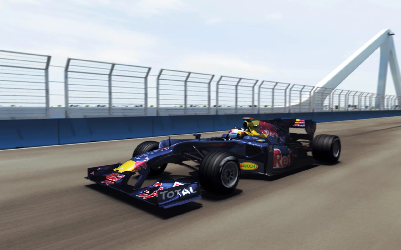 red bull rb6, болид, мост