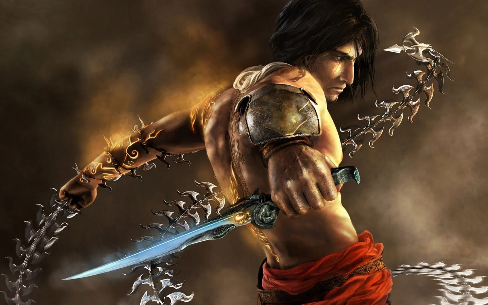 обои из игр, два трона, оружие, beautiful game wallpapers, the two thrones, warrior, prince of persia, кинжал, принц персии