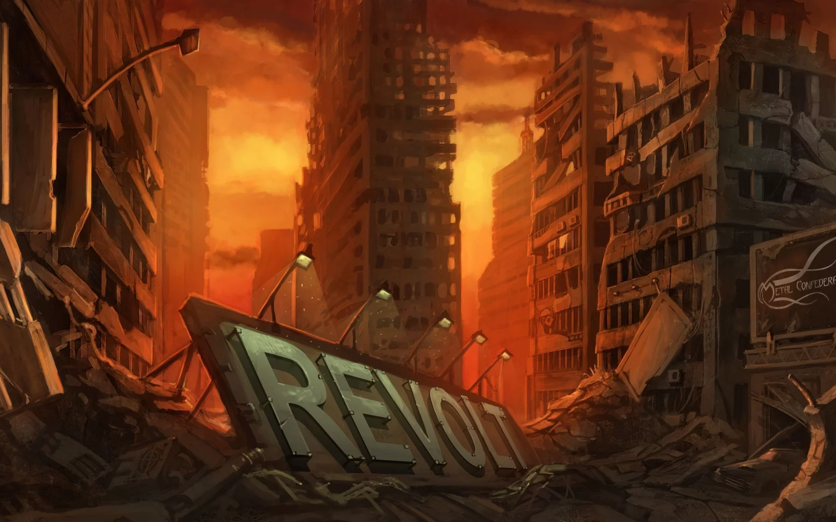 by real sonkes, разруха, здания, арт, revolt