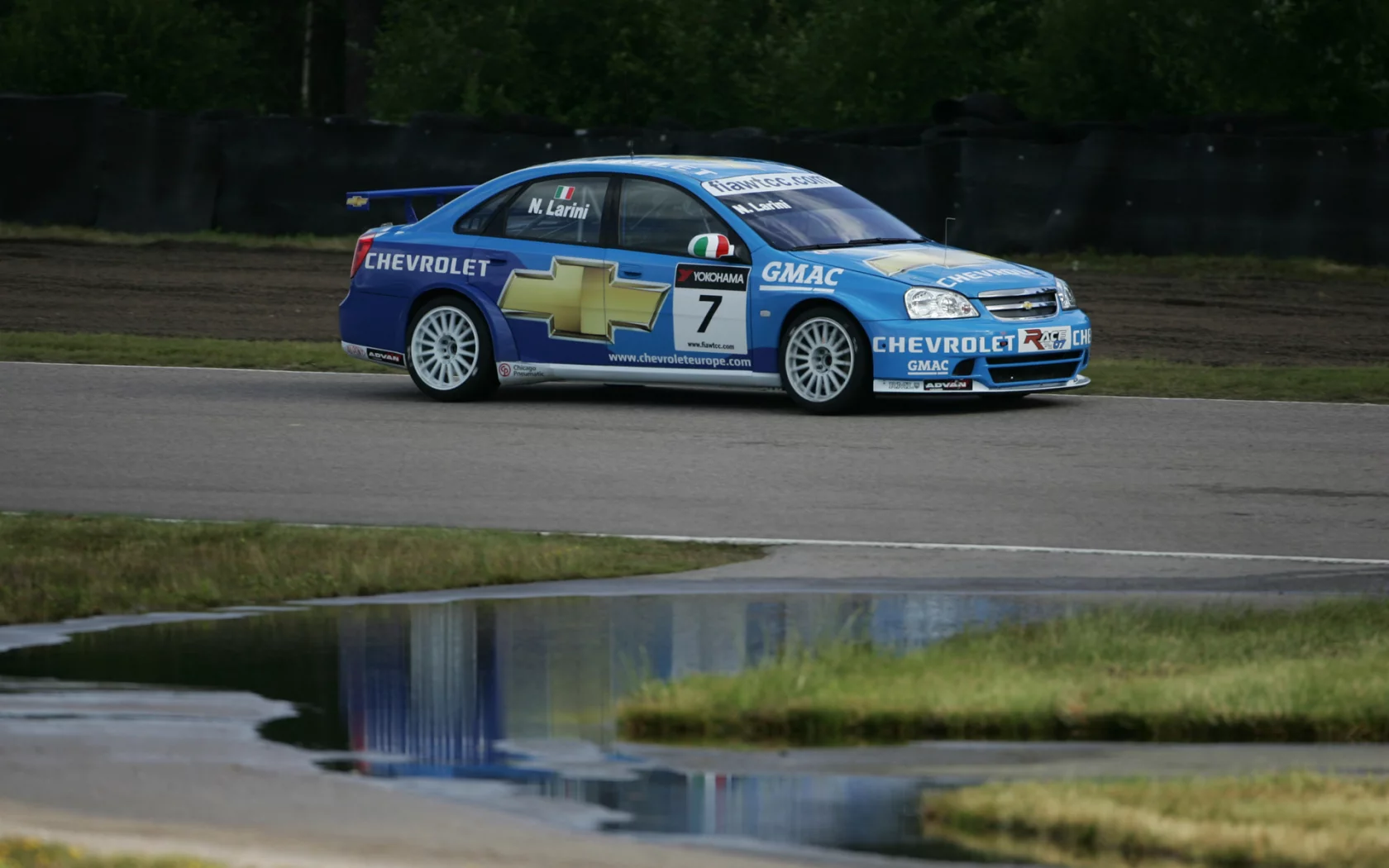 lacetti, chevrolet, лужа, wtcc