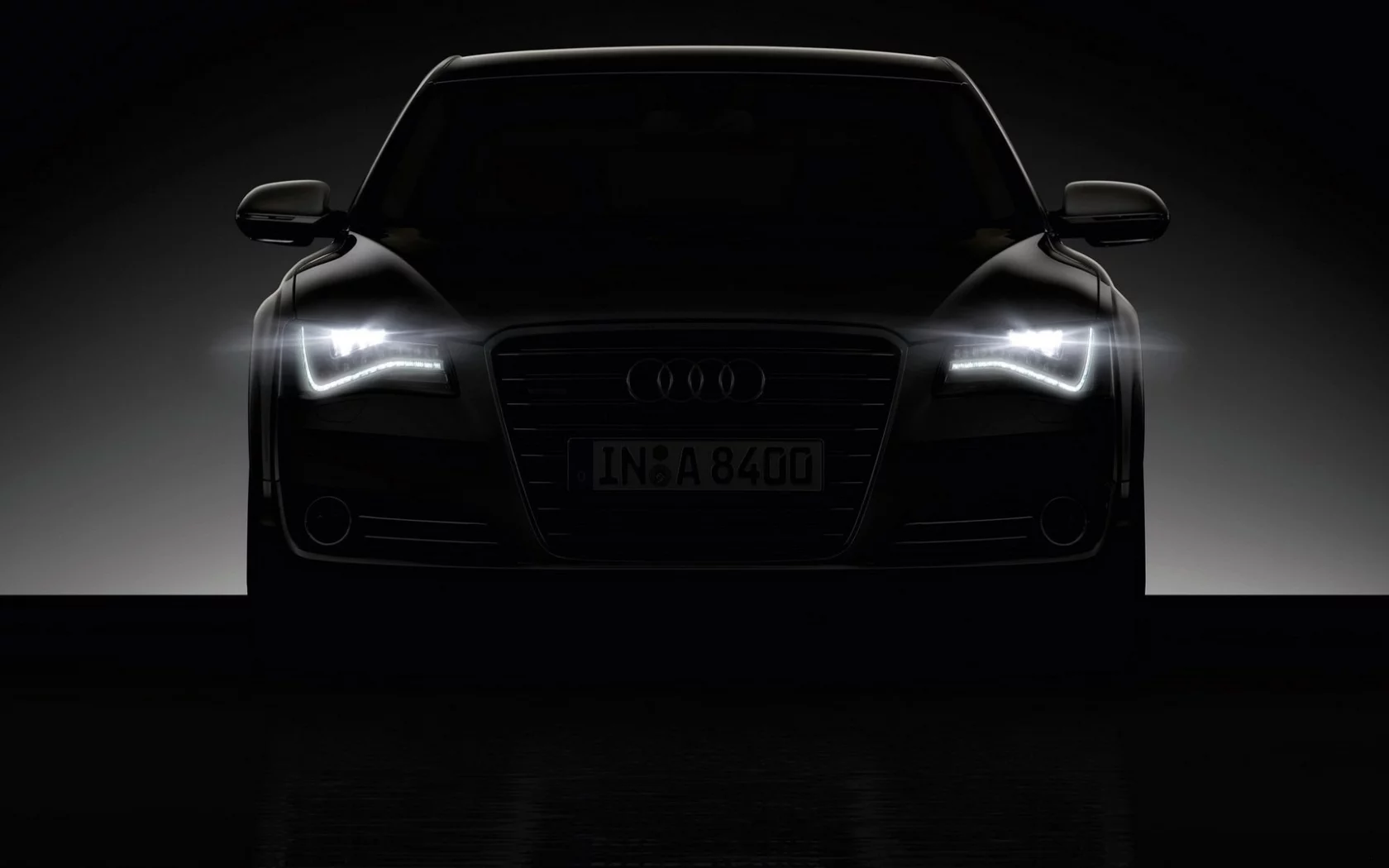 audi, фары, темно, авто