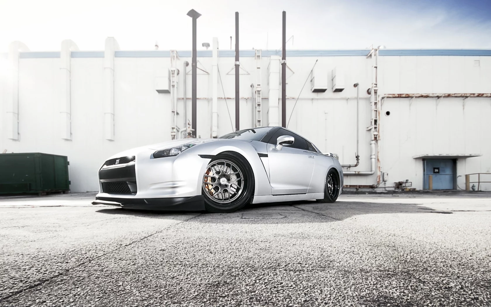 дом, nissan gt-r, асфальт