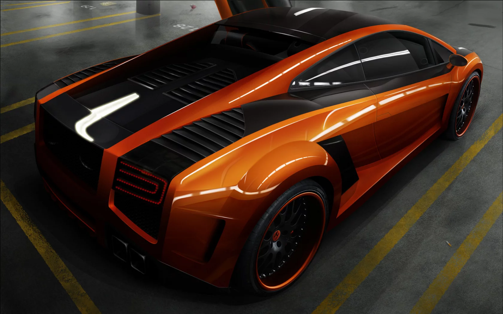 lamborghini, оранж, gallardo