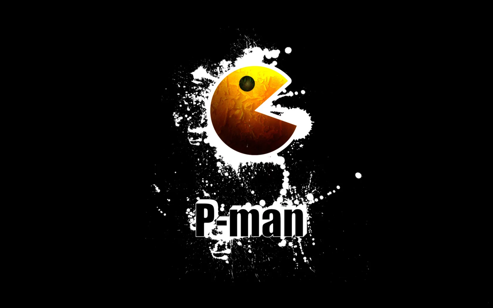 p-man, pacman, брызги