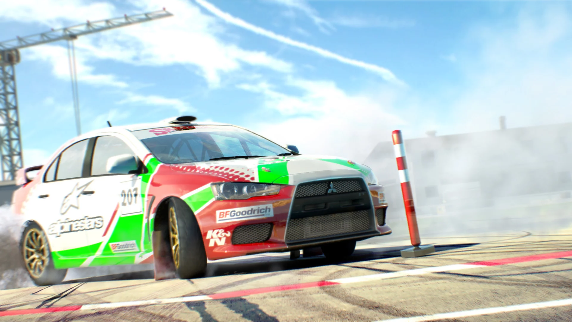 mitsubishi, dirt 3, gymkhana, игра, занос, поворот, game, трасса