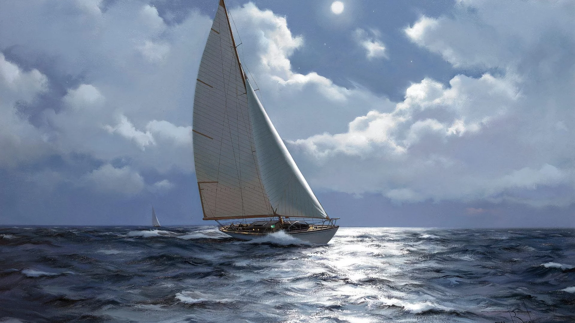 яхта, james brereton, море