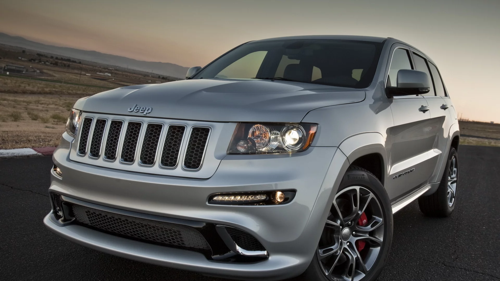 джип, grand cherokee, srt8, передняя часть, серебристый, гранд чероке, jeep