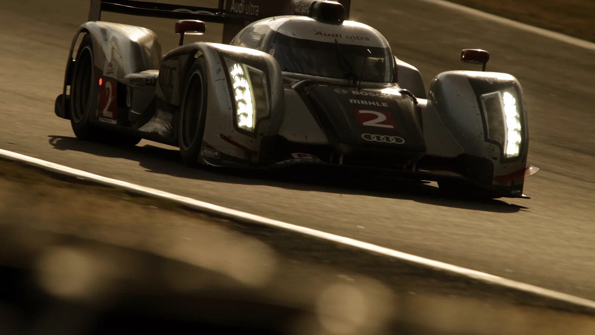 audi, ауди, r18, гоночный болид, tdi, ле-ман, фары
