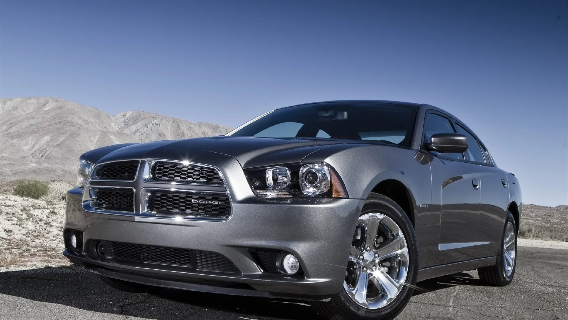 rt awd, небо, горы, дорога, dodge charger, пустыня
