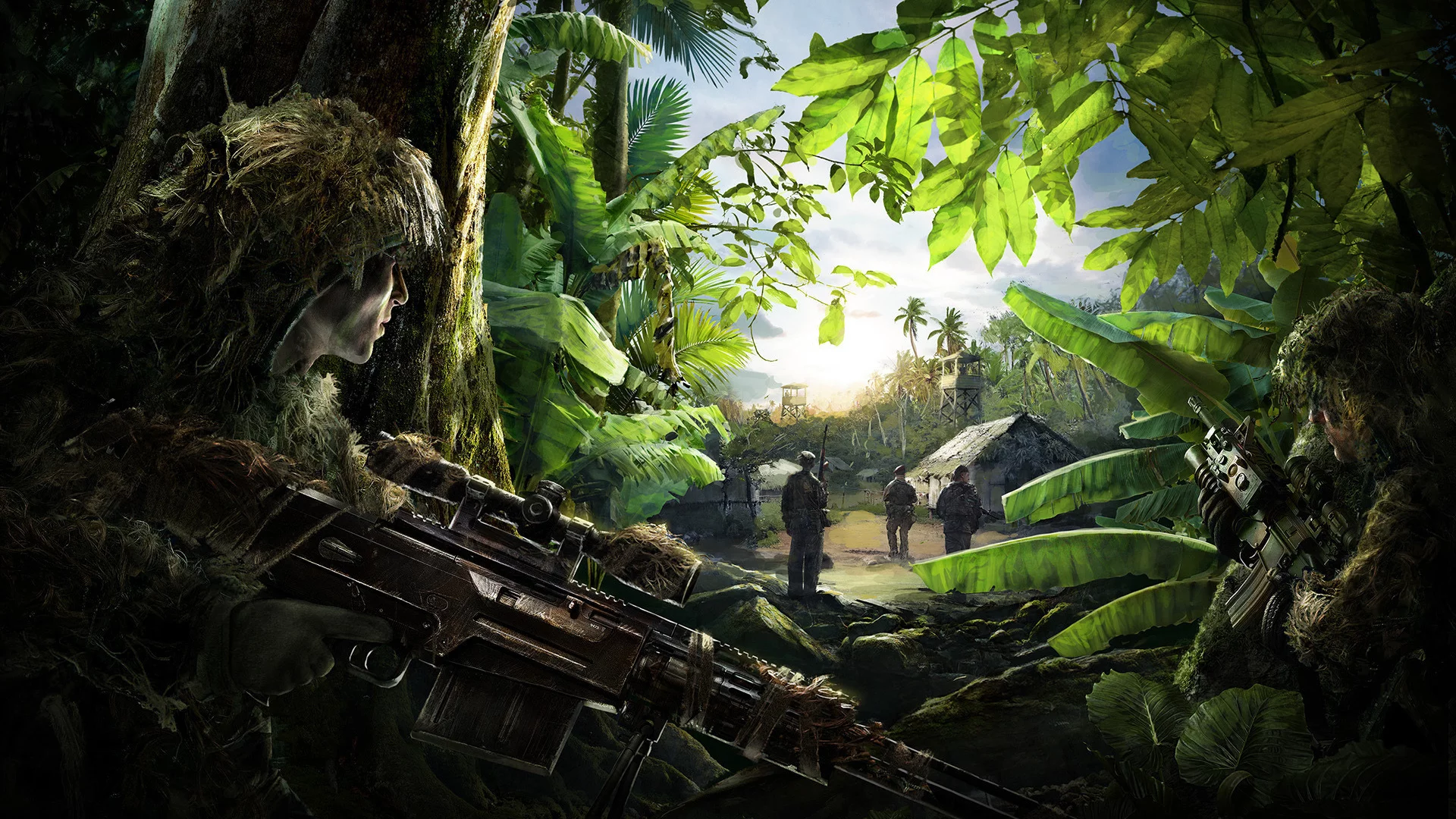 sniper ghost warrior, снайпер, засада, оружие
