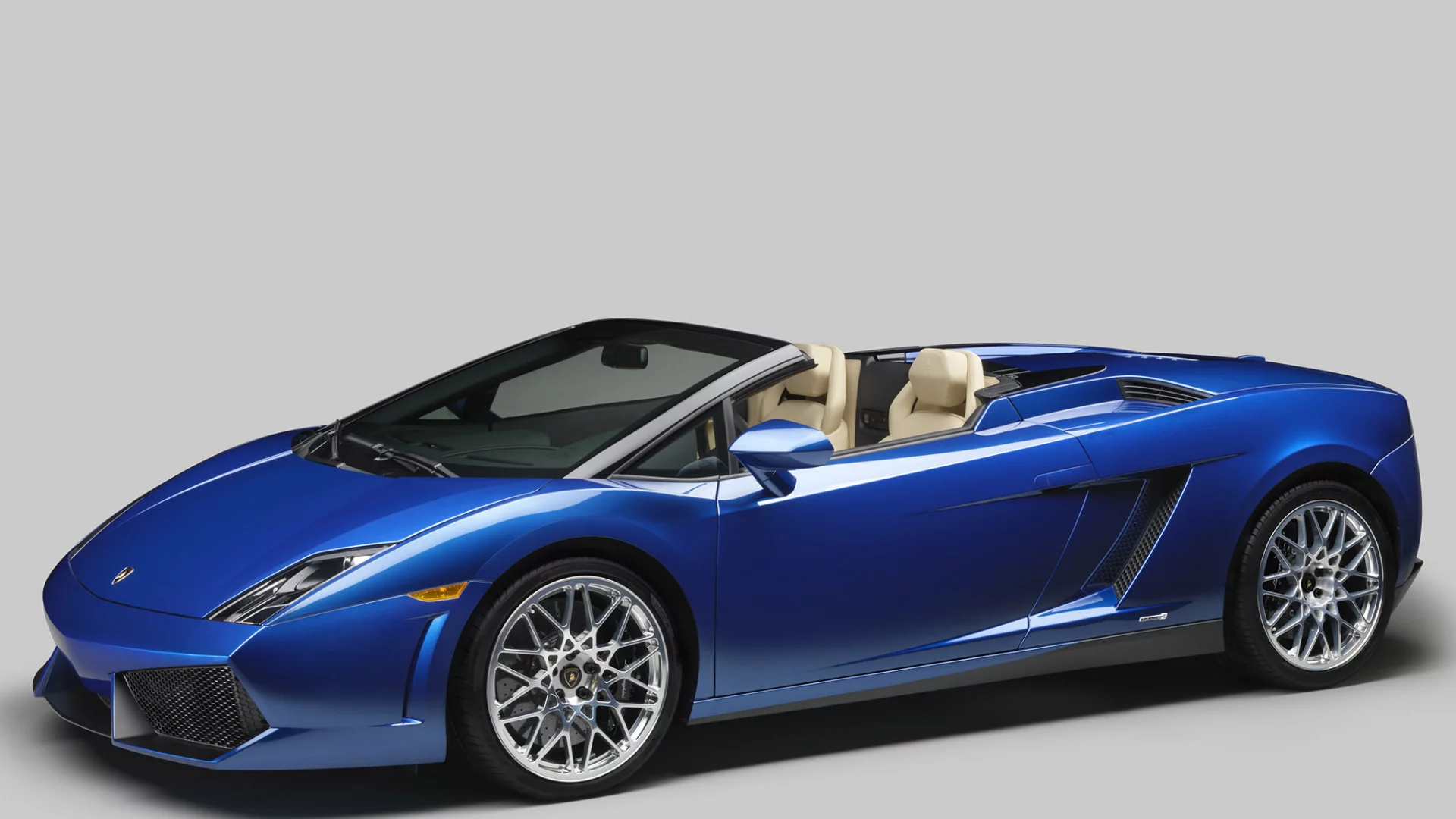 галлардо, синий, lamborghini, спайдер, 550-2, передок, gallardo, spyder, суперкар, lp, ламборгини