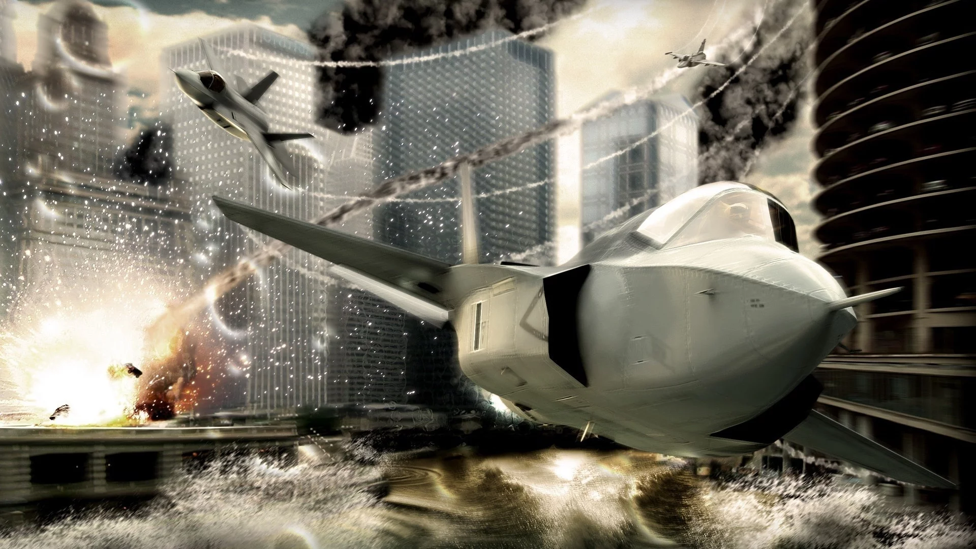 город, самолёты, tom clancy hawx