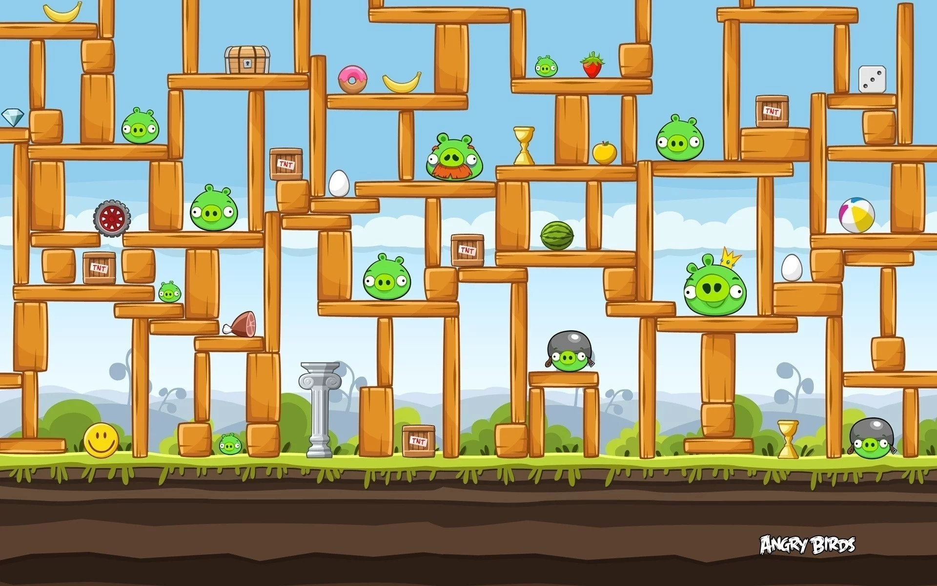 angry birds, game, игра, птички, уровень