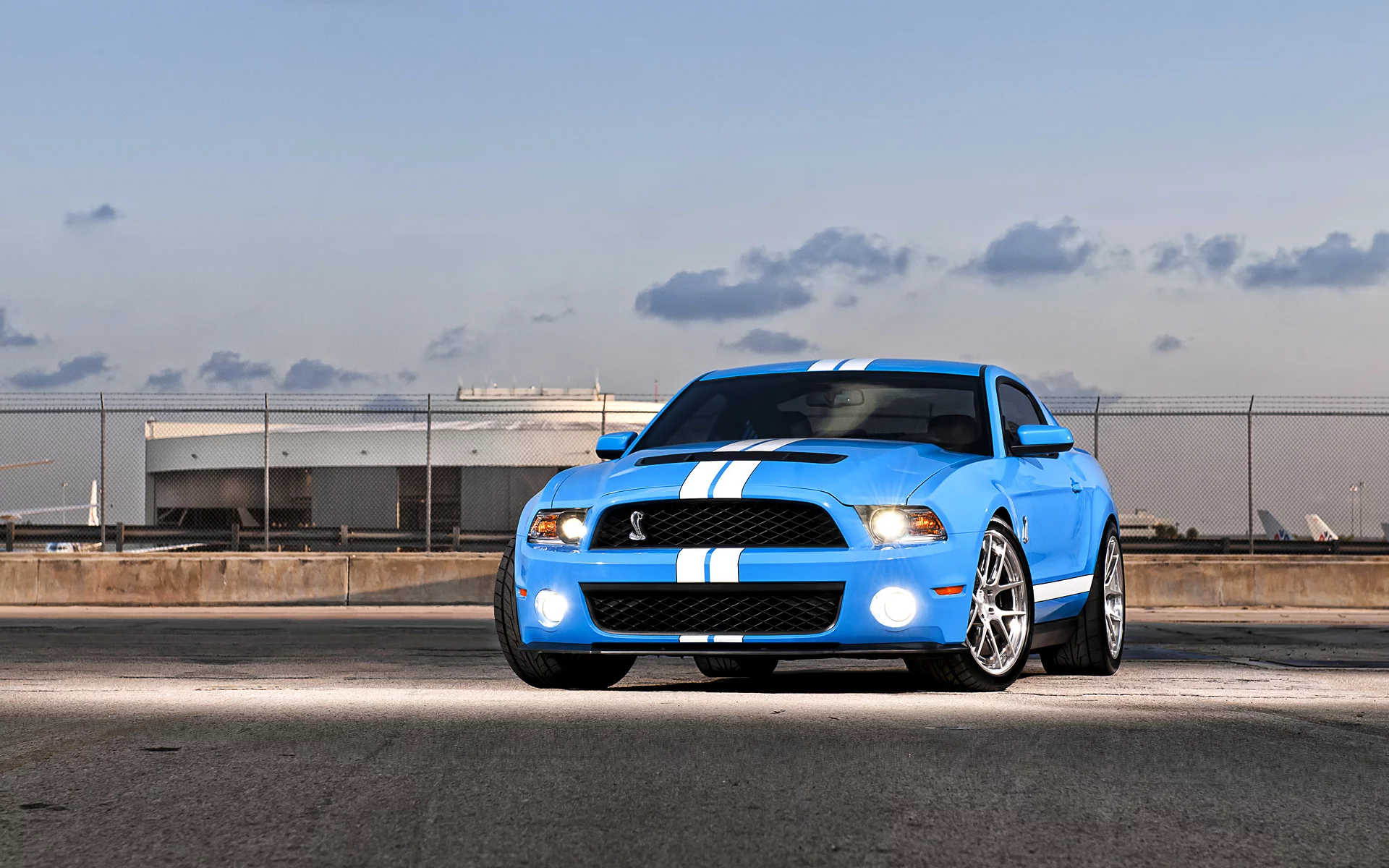 gt500, мустанг, ford mustang shelby gt 500, фары, синий, muscle car, ford, авто, shelby, шелби, форд, мускул-кар