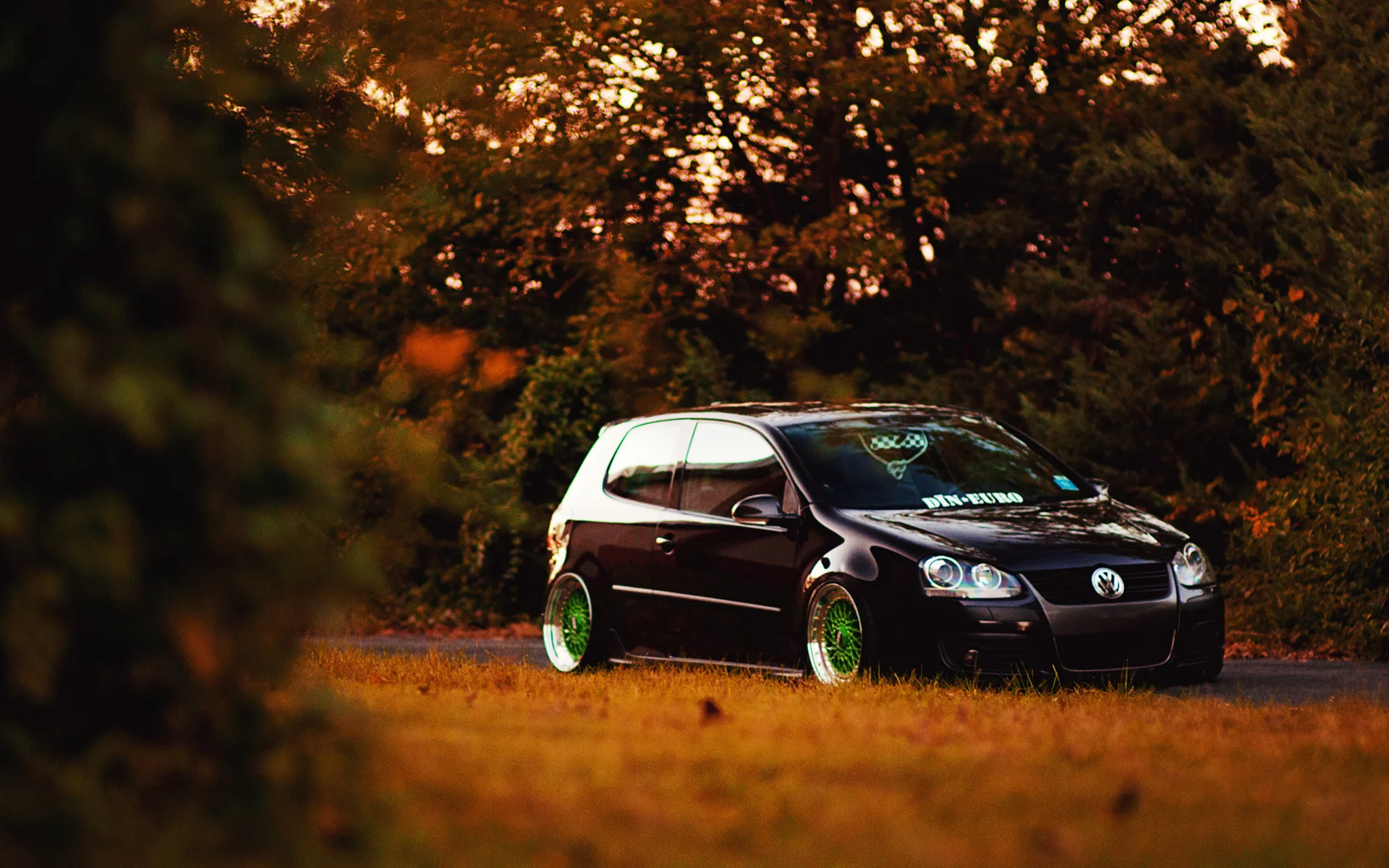 vw, осень, mkv, gti