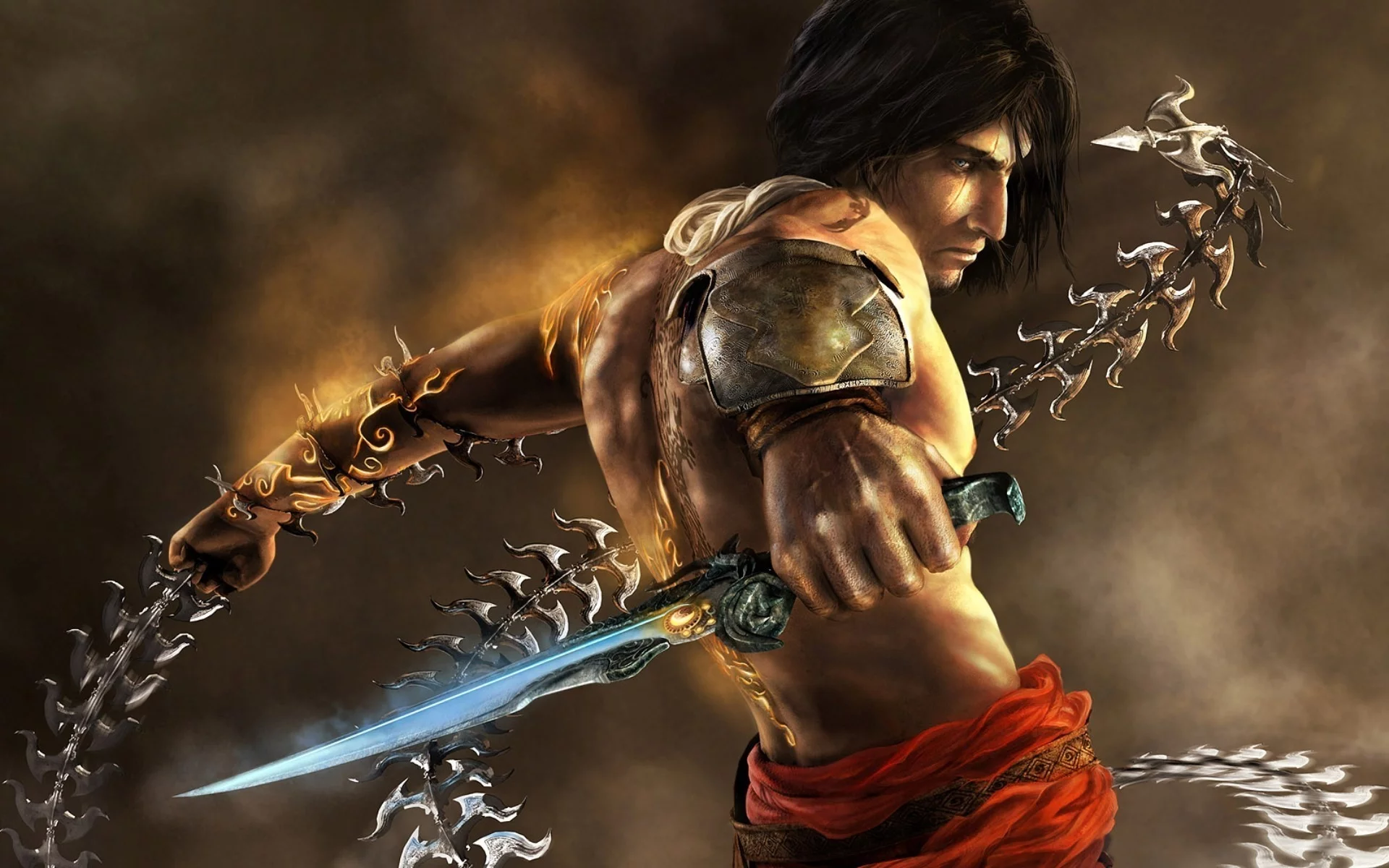обои из игр, два трона, оружие, beautiful game wallpapers, the two thrones, warrior, prince of persia, кинжал, принц персии