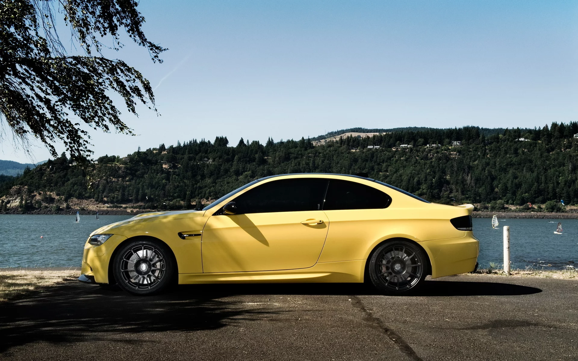 бмв, желтый, bmw m3, тюнинг, авто