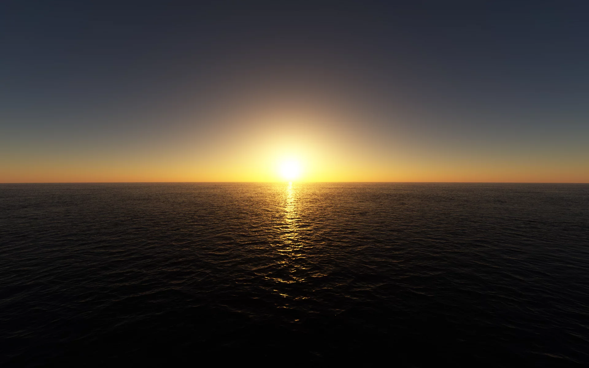 the last sunset over the sea, закат, гладь, море