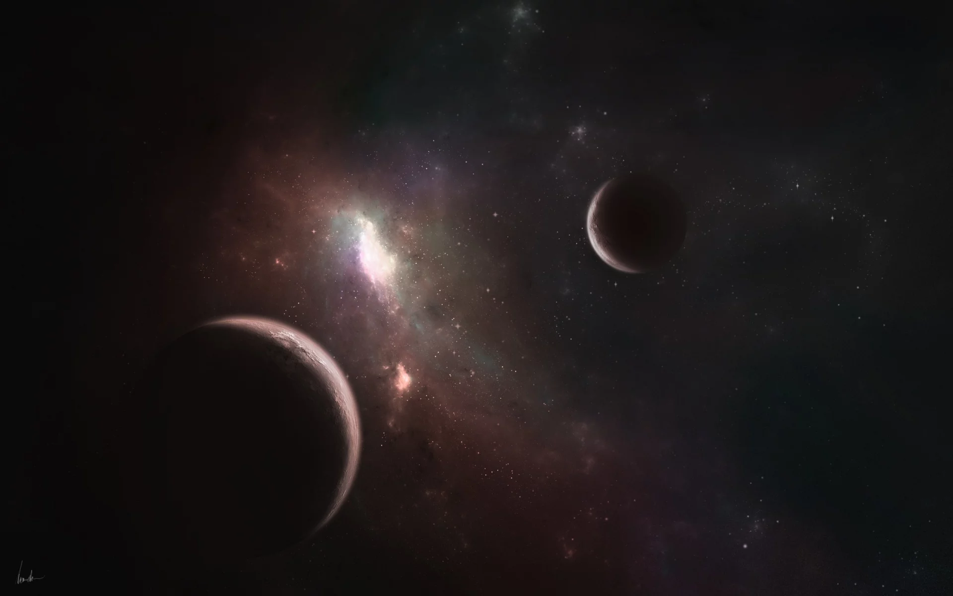 planet, созвездие, satellite, space, свечение