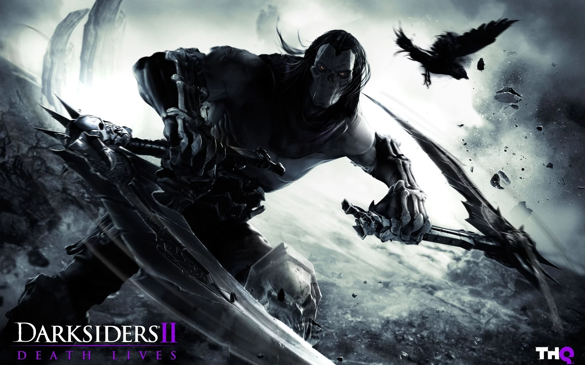 тучи, птица, Darksiders