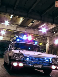 ghostbusters, фильмы, ecto-1, cadillac miller meteor, охотники за привидениями