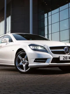 цлс, mercedes-benz, мерседес, cdi, белый, cls350, солнце, здание