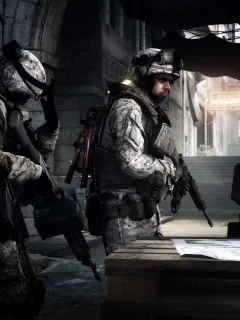 отряд, карта, поле сражений, gamewallpapers, бойцы, командир, ea, инструктаж, battlefield 3, солдаты