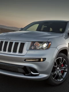 джип, grand cherokee, srt8, передняя часть, серебристый, гранд чероке, jeep