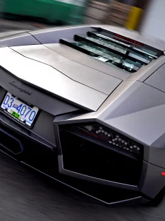 вид сзади, lamborghini reventon, размытие, lamborghini, ламборгини, reventon, авто, ламбо