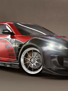 rx8, рендер, тюнинг, mazda