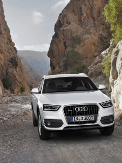 q3, audi, silver